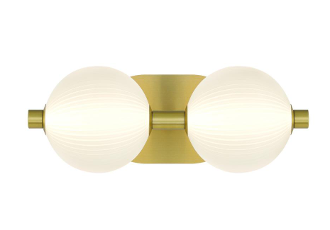 Eurofase Lighting 47192-010 Palmas 2 Light Vanity In Gold