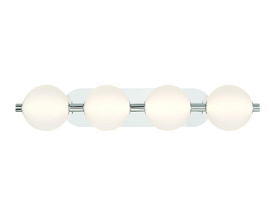 Eurofase Lighting 47194-021 Palmas 4 Light 30 inch Nickel Vanity Light Wall Light