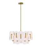 Eurofase Lighting 47209-015 Nuvola 2 Light 24 inch Gold Chandelier Ceiling Light