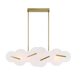 Eurofase Lighting 47210-011 Nuvola 2 Light 9 inch Gold Chandelier Ceiling Light