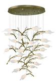 Eurofase Lighting 47226-012 Matera 25 Light 36 inch Gold Chandelier Ceiling Light