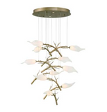 Eurofase Lighting 47229-013 Matera 10 Light 27 inch Gold Chandelier Ceiling Light