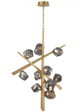 Eurofase Lighting 47235-014 Thorah 10 Light 36 inch Gold Chandelier Ceiling Light