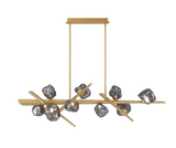 Eurofase Lighting 47236-011 Thorah 9 Light 13 inch Gold Chandelier Ceiling Light