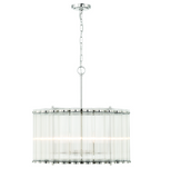 Eurofase Lighting 47239-029 Glasbury 6 Light 23.75 inch Nickel Chandelier Ceiling Light