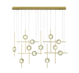 Eurofase Lighting 47256-019 Barletta 12 Light 7.75 inch Gold Chandelier Ceiling Light