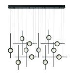 Eurofase Lighting 47256-026 Barletta 12 Light 7.75 inch Black Chandelier Ceiling Light