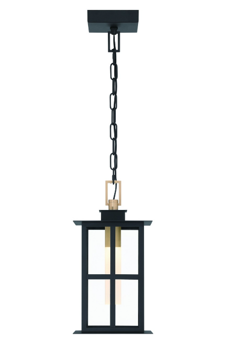 Eurofase Lighting 47388-017 Greyson 1 Light 7.5 inch Brass and Black Pendant Ceiling Light
