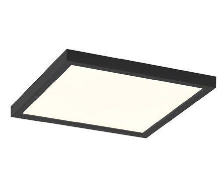 Eurofase Lighting 47524-026 Troy - 9'' Square LED Flush Mount - 120V - 18W - 5CCT Color Selectable - 1211 Lumens - Dimmable - Black