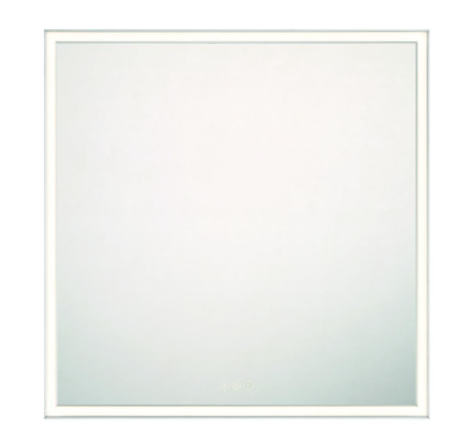 Eurofase Lighting 47566-026 Nixon 32 X 32 inch Silver Wall Mirror