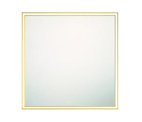 Eurofase Lighting 47567-016 Nixon 36 X 36 inch Gold Wall Mirror