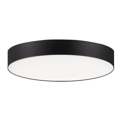 Maxim Lighting 57660WTBK Trim 1 Light 5 inch Black LED Flush Mount Ceiling Light - White Background Product Shot
