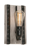 AFX Lighting NOAS0509MBDG Noah 1 Light 10 Inch Tall Wall Sconce In Distressed Grey-Black