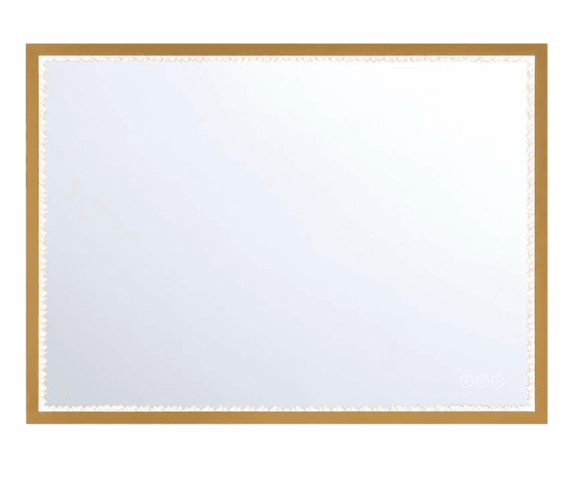 Eurofase Lighting 48095-020 Cerissa 30 X 22 inch Gold Wall Mirror