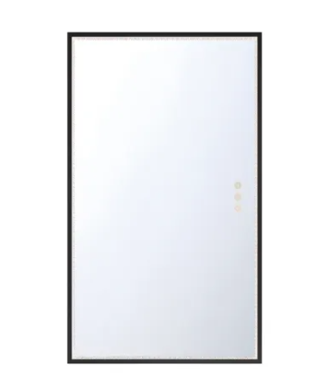 Eurofase Lighting 48097-017 Cerissa 54 X 32 inch Black Wall Mirror