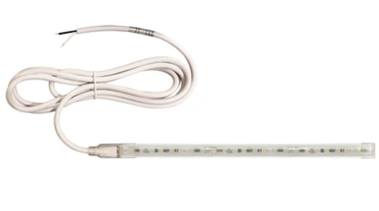 Nora Lighting NUTP13-W23-8-12-930/HW Accent / Undercabinet - Custom Cut 23-ft, 8-in Continuous LED Tape Light, 330lm / 3.6W per foot, w/ Mounting Clips and 8' Hardwired Power Cord, Voltage 120V, Color Temperature 3000K