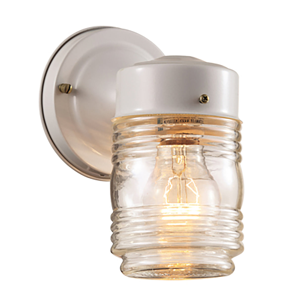 Trans Globe Lighting 4900 WH Quinn 1 Light White Outdoor Wall Light