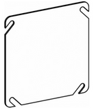 Orbit 4BC Flat Blank Cover, 4 in L, 4 in W, Square, Sheet Steel, Gray, Galvanized