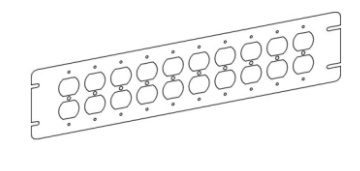 ORBIT 4M10-DR 10G Flat Duplex Receptacle Cover