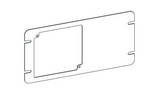 ORBIT 4M3-4S 4” Square 3-Gang Switch Cover - 4S Adapter Ring