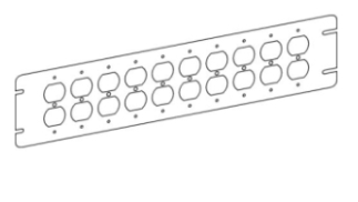 Orbit 4M4-DR 4G FLAT DUPLEX RECEPTACLE COVER