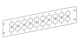 Orbit 4M6-DR 6G FLAT DUPLEX RECEPTACLE COVER