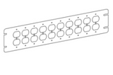 Orbit 4M6-DR 6G FLAT DUPLEX RECEPTACLE COVER