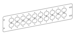 Orbit 4M8-DR 8G FLAT DUPLEX RECEPTACLE COVER