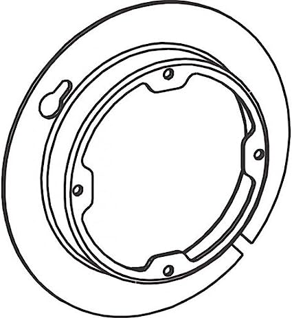 Orbit 4R058X 4" Octagonal Electrical Box Cover, Raised 5/8" Raised Opening Steel, Dual Direction