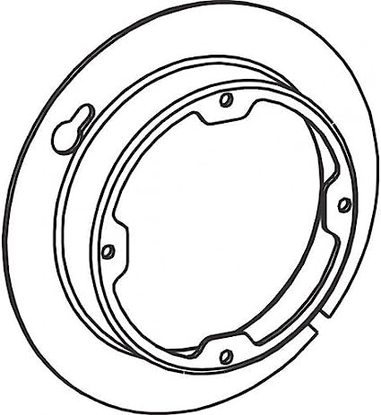 Orbit 4R075X 4" Octagonal Electrical Box Cover, Raised 3/4" Raised Opening Steel, Dual Direction