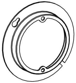 Orbit 4R100 4" Octagonal Electrical Box Cover, Raised 1" Raised Opening Steel