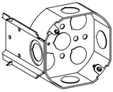 Orbit 4RB-50-LB 4" Octagonal Electrical Box, 1-1/2" Deep Welded W/ 1/2" Knockouts & LB Bracket