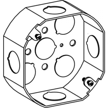 Orbit 4RB-50 4" Octagonal Electrical Box Cover, 1-1/2" Deep