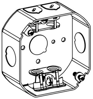 Orbit 4RB-MC 4" Octagonal Electrical MC Box, 1-1/2" Deep Welded