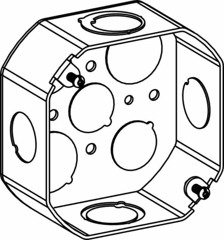 Orbit 4RB-MKO 4" Octagonal Electrical MC Box W/ 1/2" Deep