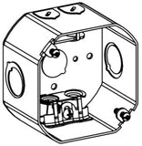 Orbit 4RDB-MC 4" Octagonal Electric Box, 2 1/8" Deep MC Box W/ 1/2 & Loom Knockouts