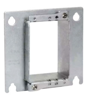 Orbit 4SAR1G 1-Gang Adjustable Deep Box Ring, 4-1/8 in L x 4-1/8 in W x 1-3/8 in D, Sheet Ste 25 Packel, 1/4 to 1-1/4 in Raised