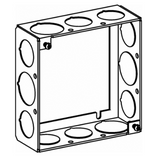 Orbit 4SB-50/75-EXT Extension Ring, 1-1/2 in L, 4 in W, 12 -Knockout, Steel, Galvanized