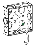 ORBIT 4SB-MKO-PT 4" Square 1-1/2" Deep Electrical Box Welded with MKO