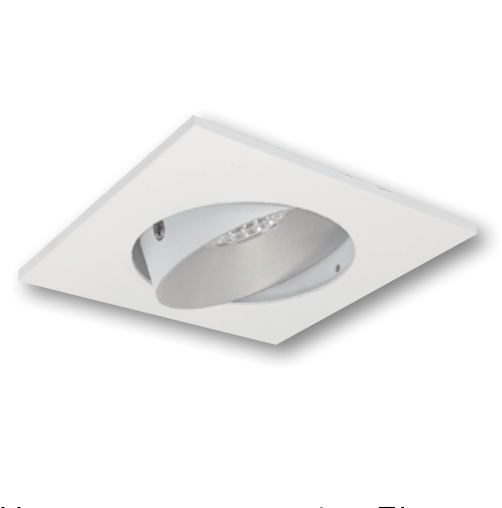 Nora Lighting NPRLV-4SCCDXHZMPW 4" Pearl 12V Low Voltage LED Square Adjustable Cone Retrofit, 700lm, 11W, Comfort Dim, 90+ CRI, Haze Reflector Matte Powder White Flange
