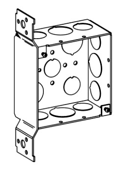 ORBIT 4SDB-50/75-FB 4" Square 2-1/8" Deep Electrical Box + Bracket