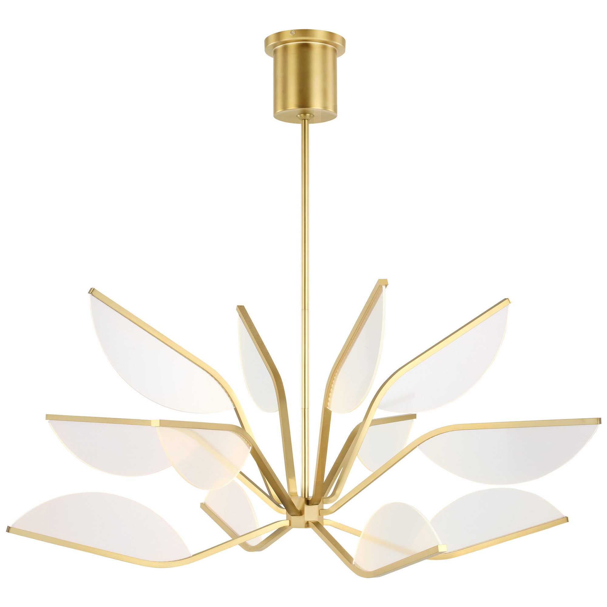 Visual Comfort Architectural 700BLT38NB-LED930 Sean Lavin Belterra LED 38 inch Chandelier Ceiling Light, Integrated LED, Color Temperature 3000K, Natural Brass Finish