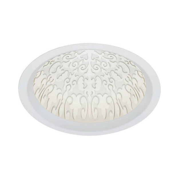 Visual Comfort Architectural EDIM5RRF9WD4IW Reflections 5" Remodel Indirect Downlight Flanged White Trim - Warm Dim(3000K-2000K) - Dome Pattern: Fleur