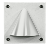 Dabmar Lighting LV607-L3-AMB-W Cast Aluminum Cone Step Light , 12V, Bulb Type JC, White Finish