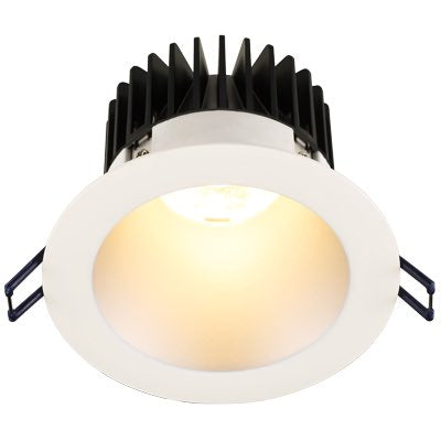 Lotus LED Lights LD4R-40K-4R-SR-WT 4" Round Deep Regressed LED Downlight - 15W - 4000K - 1,200 Lumens - Silver Reflector - White Trim - 120V