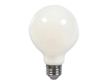 MaxLite EFF8.5G25D927/JA81 Enclosed Frosted G25 Dim Filament, 90Cri, Ja8 Gen 1, Wattage 8.5W, Color Temperature 2700K