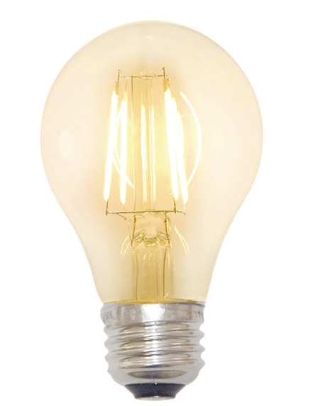 Cyber Tech Lighting LB60CA15-D-E26/WW-2PK LED Clear A15 Filament Bulb, E26, Dimmable, Wattage 9W, Color Temperature 2700K. Warm White - 2 Pack