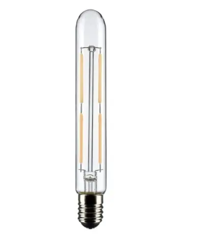 Satco S21374 LED T6.5 Bulb, Dimmable, BA15d Base, Wattage 4W, Lumens 400 lm, Voltage 120V, Color Temperature 3000K, Clear