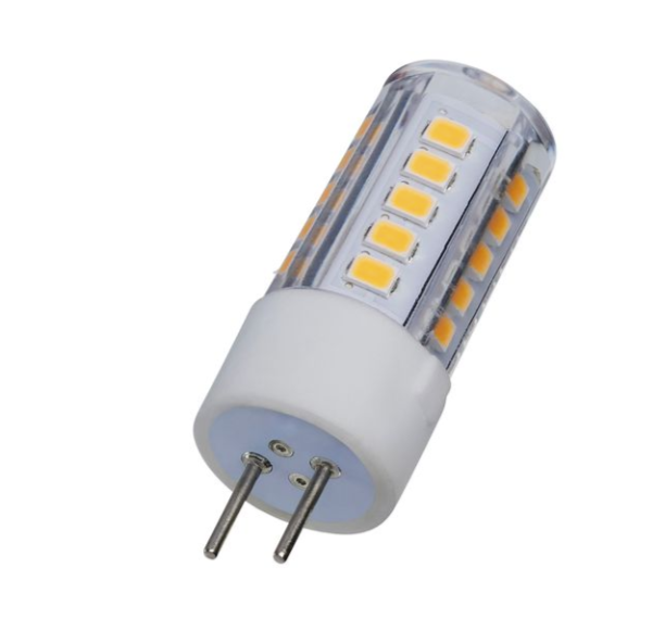 SATCO S12318 T6 LED Bulb, Clear Finish, GY6.35 Base, Wattage 4.5W, Color Temperature 3000K, Voltage 12V