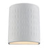 Trans Globe Lighting 5003-1 WH Coast white ceramic wall sconce light on